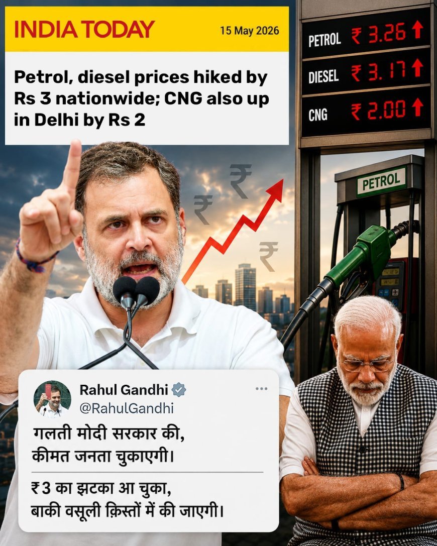 पेट्रोल-डीजल कीमतों को लेकर राहुल गांधी का केंद्र सरकार पर हमला, सोशल मीडिया पोस्ट हुई वायरल