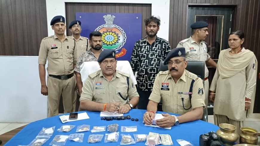 दुर्ग पुलिस को बड़ी सफलता, अंतरराज्यीय चोरी गिरोह का पर्दाफाश; दो महिलाओं समेत 4 आरोपी गिरफ्तार