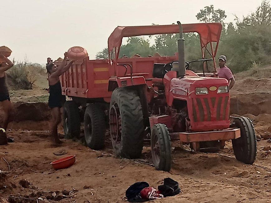 सिकोसा-खुटेरी में रेत माफियाओं का आतंक, तांदुला नदी में धड़ल्ले से अवैध उत्खनन