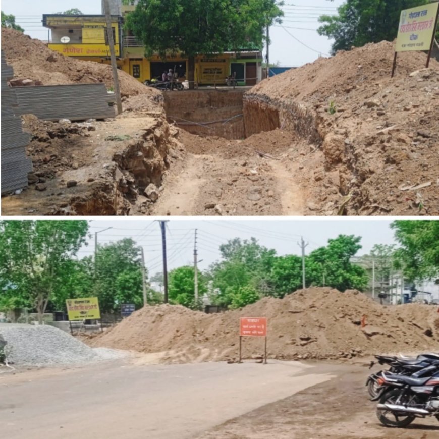 पाली में पुल निर्माण की धीमी रफ्तार बनी परेशानी, खोदी गई सड़क से नागरिक और व्यापारी परेशान