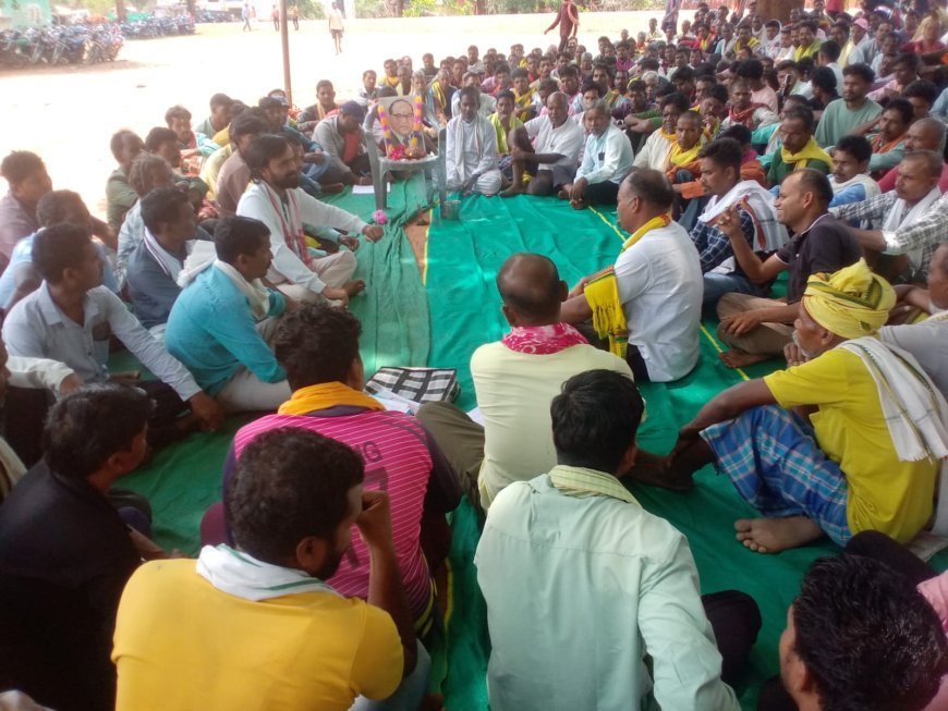 गोना समाधान शिविर से पहले कोकड़ी में बड़ी बैठक, कलेक्टर-एसपी नहीं आए तो बहिष्कार की चेतावनी