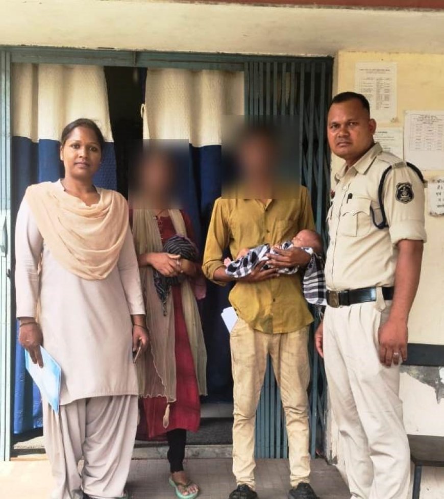 रायगढ़ रेलवे स्टेशन पर मासूम को बचाने में पुलिस की संवेदनशील पहल, डेढ़ माह के बच्चे को मिला नया सहारा