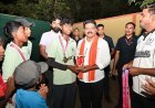 विजय शर्मा ने राष्ट्रीय बेसबॉल पदक विजेता खिलाड़ियों का किया सम्मान