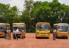 स्कूल खुलने से पहले जशपुर में स्कूल बसों की जांच, चालकों का स्वास्थ्य परीक्षण भी हुआ