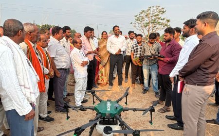 धमतरी बना देश का पहला जिला, PACS समितियों के माध्यम से किसानों को मिलेगी ड्रोन स्प्रेयर सुविधा