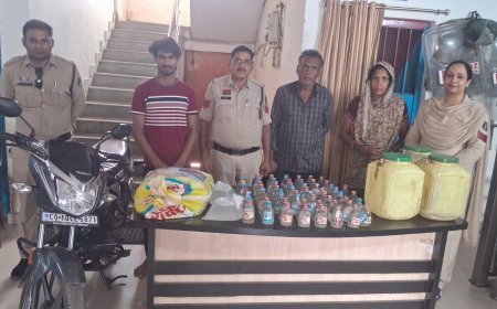 चकरभाठा पुलिस की बड़ी कार्रवाई, तीन शराब तस्कर गिरफ्तार, 86 लीटर महुआ शराब और 60 पाव देशी शराब जब्त