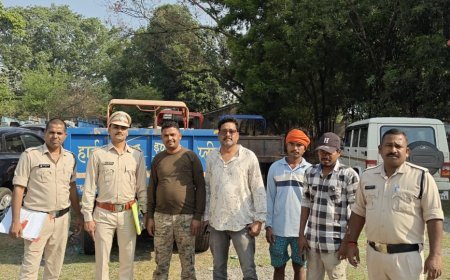 सीतापुर में अवैध खनिज परिवहन पर बड़ी कार्रवाई, 9 वाहन जब्त