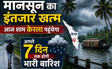मानसून का इंतजार खत्म, केरल में दस्तक के साथ अगले 7 दिनों तक भारी बारिश की चेतावनी