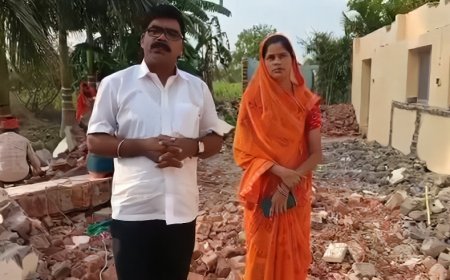 सरपंच ने पेश की ईमानदारी की मिसाल, पति के मकान से खुद हटवाया शासकीय भूमि पर अतिक्रमण