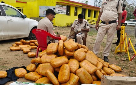 एमसीबी में पुलिस की बड़ी कार्रवाई, दो कारों से 5.70 क्विंटल गांजा जब्त