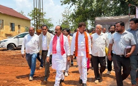 अरुण साव ने जगदलपुर में शहरी विकास कार्यों का किया निरीक्षण, गुणवत्ता और समय-सीमा पर दिया जोर