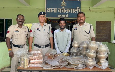 यादव बर्तन भंडार चोरी मामले का खुलासा, कबीरधाम पुलिस ने एक आरोपी को किया गिरफ्तार