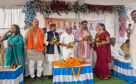 अहिवारा में भाजपा मंडल कार्यालय का भूमि पूजन, संगठन को मिलेगा नया केंद्र