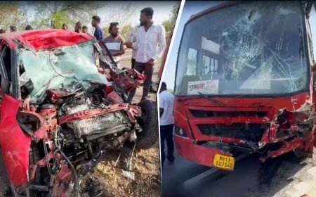 महाराष्ट्र के जलगांव में भीषण ट्रिपल रोड एक्सीडेंट, एक ही परिवार के 5 समेत 6 लोगों की मौत