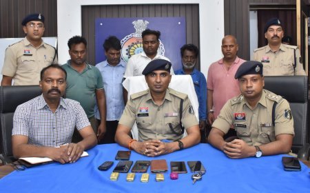नकली सोने के बिस्किट बेचकर ठगी करने वाले अंतरजिला गिरोह का भंडाफोड़, 5 आरोपी गिरफ्तार