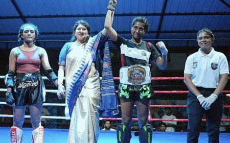 म्यूथाई टाइगर फाइटिंग लीग में खिलाड़ियों ने दिखाया दमखम, खेल भावना और अनुशासन की मिसाल