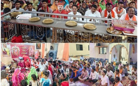 पीएम नरेंद्र मोदी के 12 वर्ष पूर्ण होने पर भाजयुमो कबीरधाम ने किया हनुमान चालीसा पाठ और महाआरती का आयोजन