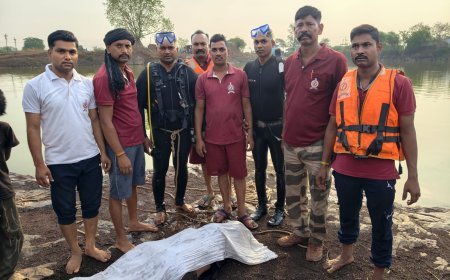 नंदनी खदान में डूबने से 13 वर्षीय बालक की मौत, SDRF ने 50 फीट गहरे पानी से निकाला शव