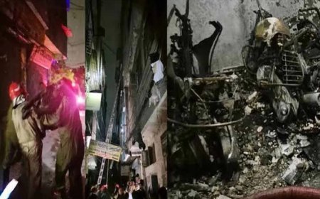 तुगलकाबाद की पांच मंजिला इमारत में भीषण आग, 3 की मौत, 8 लोग झुलसे