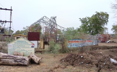 तेज आंधी-तूफान से बालोद में भारी नुकसान, BSNL टावर गिरा, बिजली और यातायात व्यवस्था प्रभावित