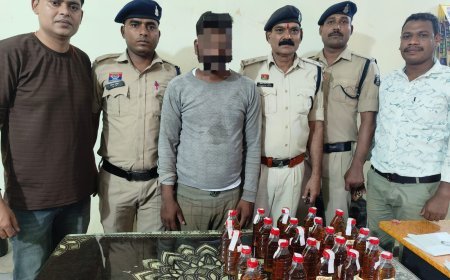 अवैध शराब परिवहन करते दो आरोपी गिरफ्तार, 58 पौवा शराब और बाइक जब्त
