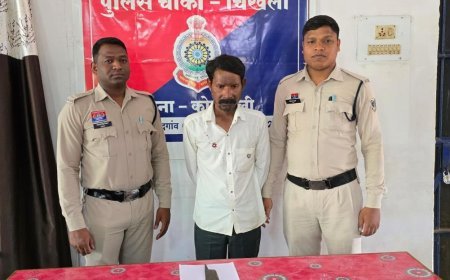 कटारनुमा चाकू लहराकर लोगों को धमकाने वाला आरोपी गिरफ्तार, आर्म्स एक्ट के तहत कार्रवाई