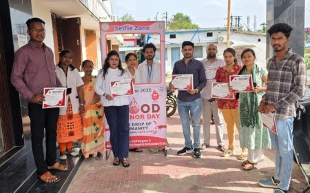 विश्व रक्तदान दिवस पर पुलिस और युवा मोर्चा की पहल से दंतेवाड़ा में रक्तदान शिविर आयोजित