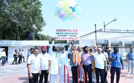 यूनियन क्लब के मेगा समर कैम्प की सिल्वर जुबली में शामिल हुए बृजमोहन अग्रवाल, प्रतिभागियों का किया सम्मान