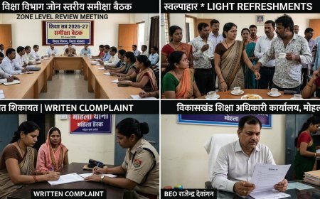 जोन स्तरीय समीक्षा बैठक में महिला शिक्षिका से अभद्रता का आरोप, शिक्षक के खिलाफ थाने में शिकायत