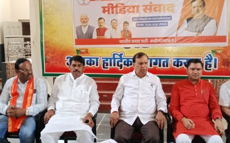 मोदी सरकार के 12 वर्ष पूरे होने पर भाजपा की प्रेस वार्ता, विश्वास, विकास और जनकल्याण की उपलब्धियां गिनाईं