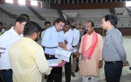 बहतराई खेल प्रशिक्षण केंद्र में निर्माण कार्यों में देरी पर उप मुख्यमंत्री अरुण साव नाराज