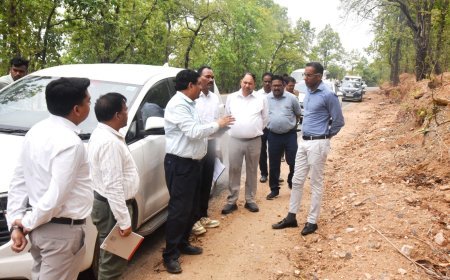 निर्माणाधीन राष्ट्रीय राजमार्ग और रतनपुर बायपास का निरीक्षण, गुणवत्ता में कमी पर सख्त हुए मुकेश कुमार बंसल