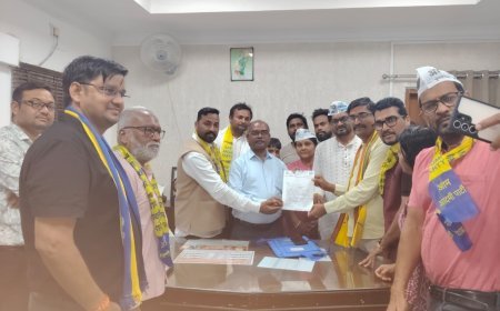बिजली दरों में बढ़ोतरी के विरोध में आम आदमी पार्टी का प्रदर्शन, सरकार से फैसला वापस लेने की मांग