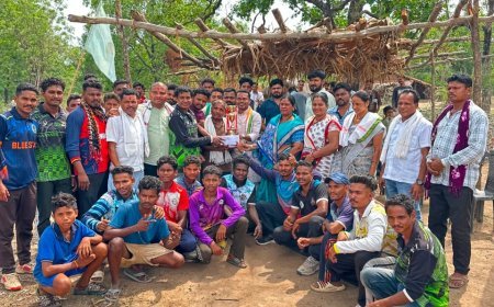 दूरस्थ गांवों में हरीश कवासी का जनसंपर्क अभियान, ग्रामीणों ने बाजे-गाजे से किया स्वागत