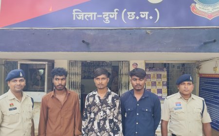 स्टेपनी में छिपाकर ले जा रहे थे लाखों का गांजा, जामुल पुलिस ने तीन तस्करों को दबोचा
