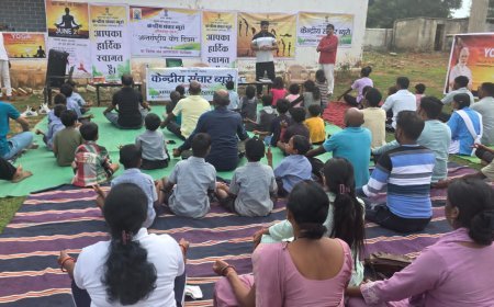 अंतर्राष्ट्रीय योग दिवस पर ग्राम सखौली में जन जागरूकता कार्यक्रम, योगासन और प्रतियोगिताओं से ग्रामीणों को किया गया प्रेरित