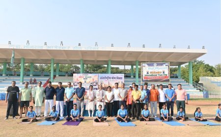 अंतर्राष्ट्रीय योग दिवस पर जगदलपुर में विशाल योग शिविर, 150 प्रतिभागियों ने किया योगाभ्यास