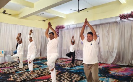 "करे योग, रहे निरोग" के संदेश के साथ गुण्डरदेही में मनाया गया अंतर्राष्ट्रीय योग दिवस