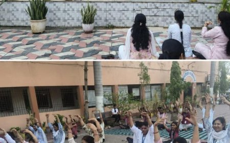 अंतर्राष्ट्रीय योग दिवस पर हेमचंद यादव विश्वविद्यालय में योग एवं ध्यान कार्यक्रम आयोजित