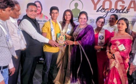 रायपुर के युवा योग प्रतिभा आदित्य राजे सिंह को मिला योग लीजेंड्स अवॉर्ड 2026