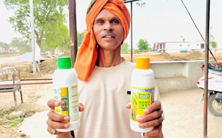 नैनो उर्वरकों से बदली दशरथ वर्मा की खेती, कम लागत में बढ़ा उत्पादन