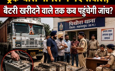 ट्रक चोरी मामले में नए सवाल, बैटरी खरीदने वाले तक कब पहुंचेगी जांच?