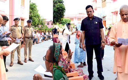 गोरखपुर में जनता दर्शन के दौरान योगी ने सुनी 200 लोगों की समस्याएं, अधिकारियों को दिए त्वरित समाधान के निर्देश