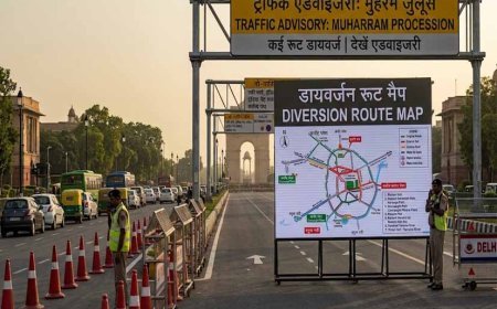 मुहर्रम जुलूस को लेकर दिल्ली में ट्रैफिक एडवाइजरी जारी, कई मार्गों पर डायवर्जन और नो-पार्किंग लागू