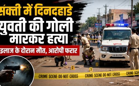 सक्ती में दिनदहाड़े युवती की गोली मारकर हत्या, इलाज के दौरान तोड़ा दम