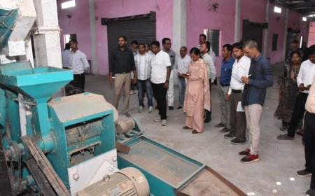 गट्टासिल्ली में कृषि अधोसंरचना को मिलेगी नई गति, एफपीओ और प्रस्तावित फूड पार्क का कलेक्टर ने किया निरीक्षण