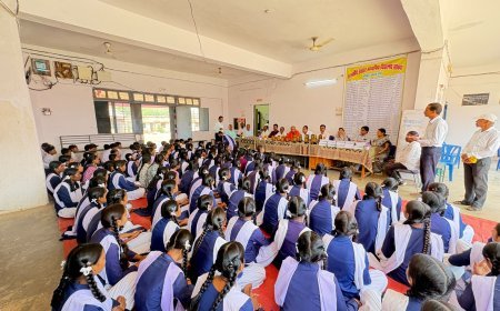 शासकीय उच्चतर माध्यमिक विद्यालय सांकरा में हर्षोल्लास के साथ मनाया गया शाला प्रवेशोत्सव