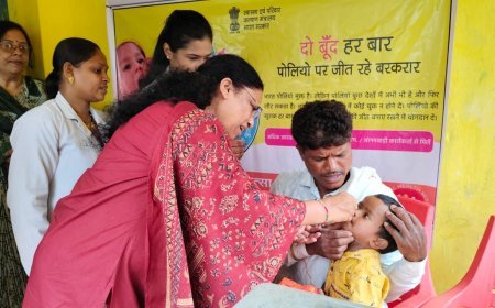 लता उसेंडी ने बच्चों को पोलियो की दो बूंद पिलाकर राष्ट्रीय पल्स पोलियो अभियान का किया शुभारंभ