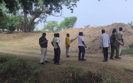 ग्राम खरहट्टा में अवैध रेत भंडारण पर बड़ी कार्रवाई, 2600 घन मीटर रेत जब्त