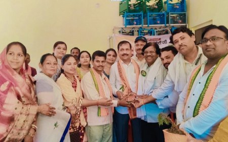 मड़ोदा में भाजपा झुग्गी-झोपड़ी प्रकोष्ठ ने सामूहिक रूप से सुनी 'मन की बात', समाजसेवियों का किया सम्मान